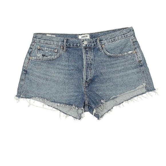 AGOLDE Parker 100% organic cotton Cutoff High Rise Shorts 32